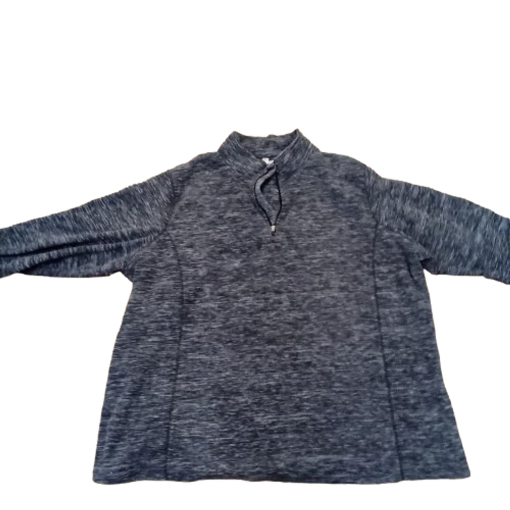 Cozy Woman Within Quarter Zip Micro Fleece Pullover - Size 2X Grey